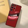 Kiss Me Lips Lipstick Phone Case For Samsung Galaxy S24 Ultra S20 S21 S22 S23 S25 S9 S10 Plus S25 FE Cover Shell