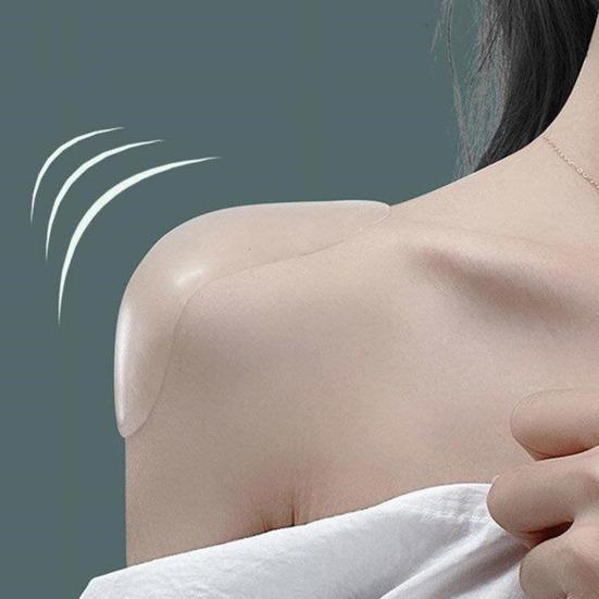 1/2pairs 3D Self-Adhesive Silicone Shoulder Pads with Push-Up Effect