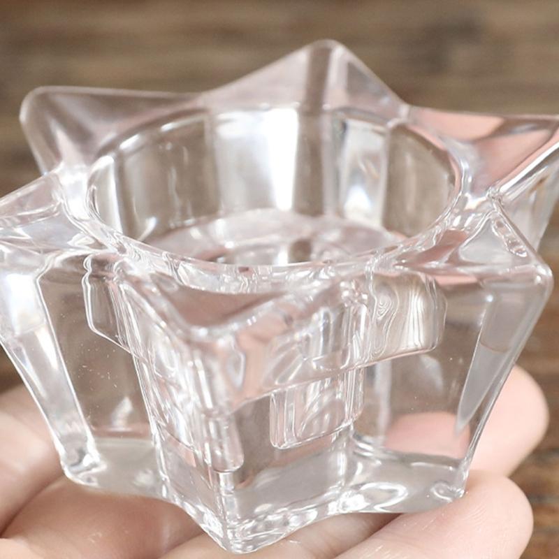 Tealight Candle Holders Candlestick Clear Glass Candle Stand Small Glass Votive Candle Holders with Textured for Shelf Use and Home Room Accent Use