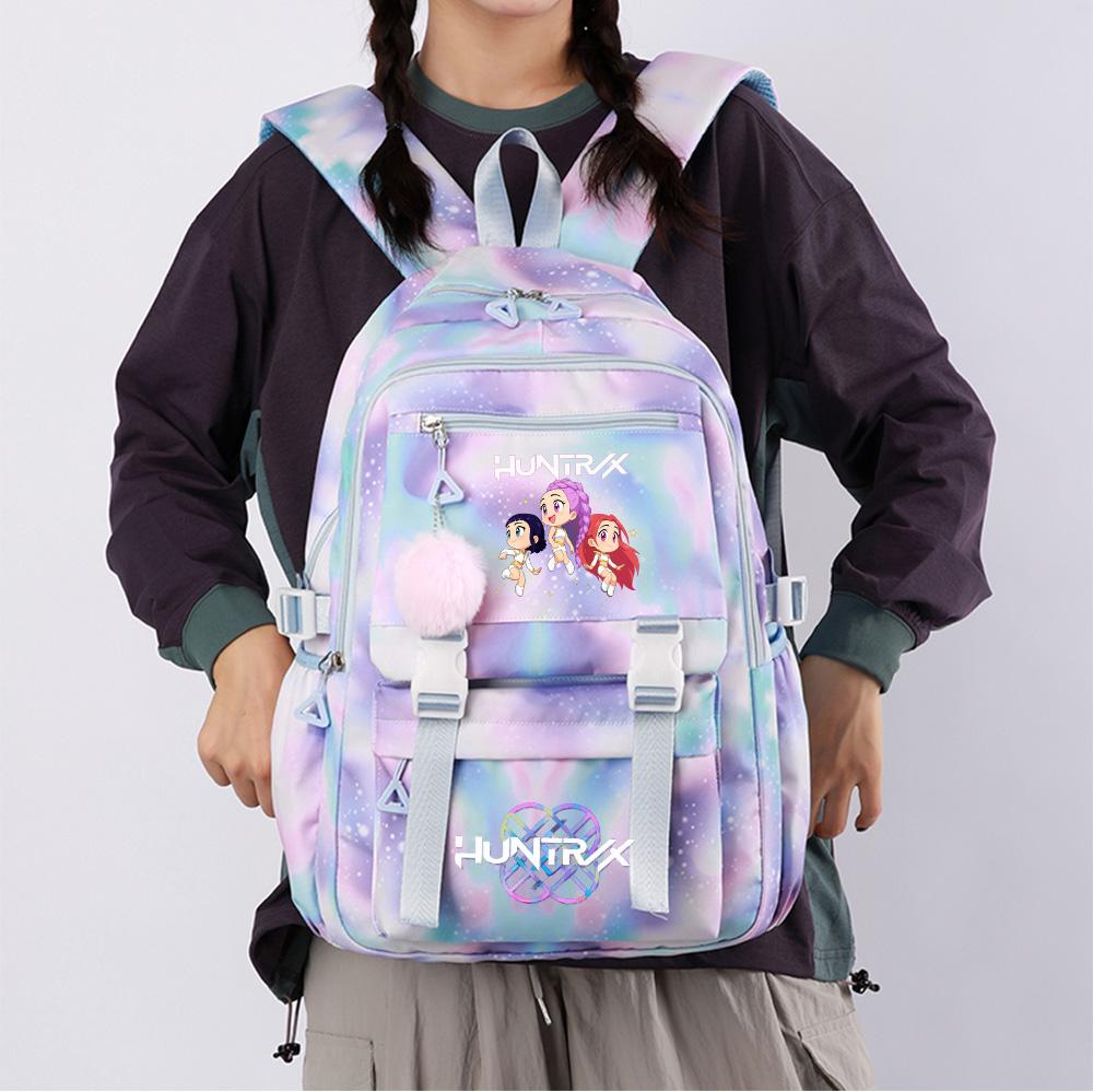 Rucsac Imprimat cu Demon Hunters K-Pop Desen Animale Școlar pentru Adolescent Student Fată Băiat Geantă pentru Cărți Capacitate Mare Impermeabilă Geantă de Călătorie Mochila