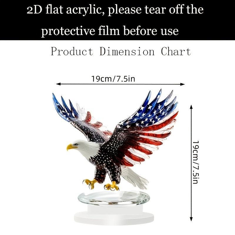 Independence Day,Eagle and Flag,Creative,2D,Acrylic,Living Room Ornament,Evening Arrangement,Decoration,Office Ornament,Home Decoration