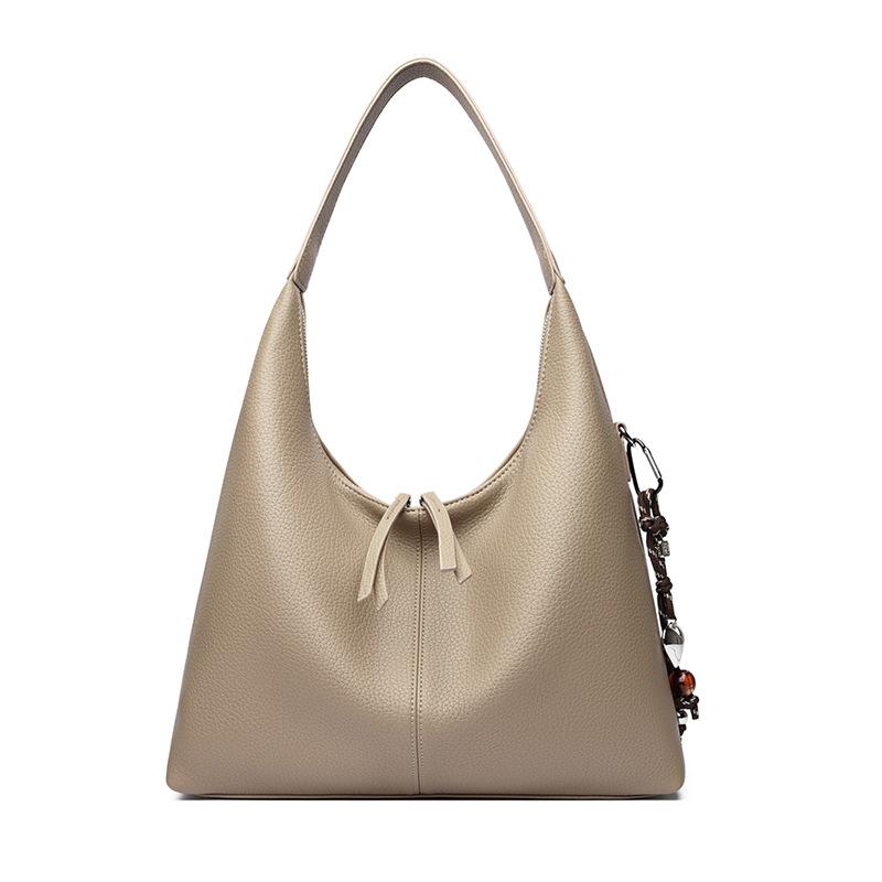 Large Capacity Tote Bag Vintage Shoulder Underarm Bag