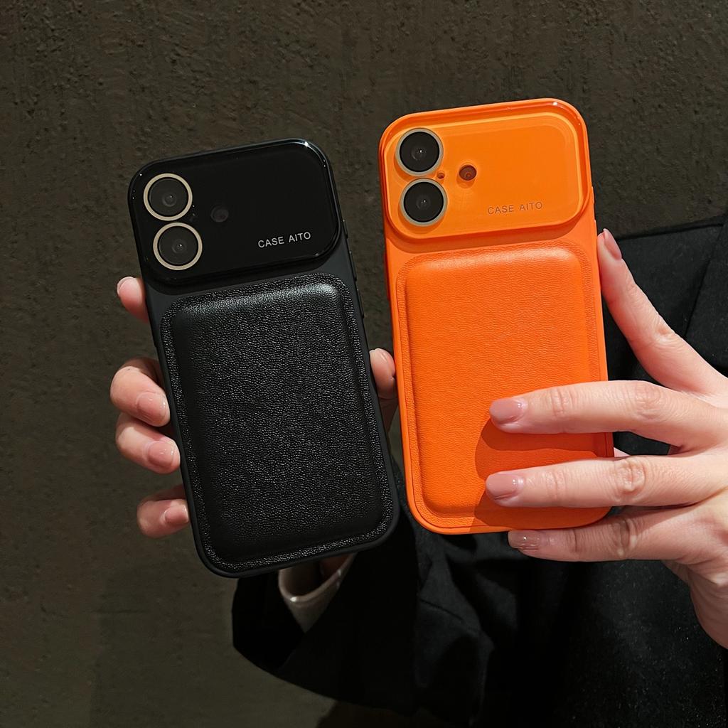 Luxury Drum Cortex Bulge Leather Texture Phone Case For iPhone 17 16 15 14 Pro Max Crystal Large Window Matte Shockproof Cover