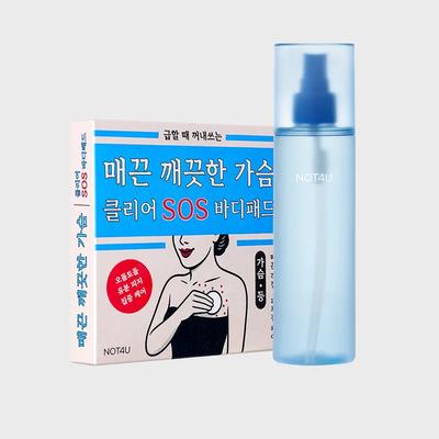 [ZESTAW] Przejrzysta mgiełka do ciała 200ml + Przejrzysty płatek SOS do ciała 10szt