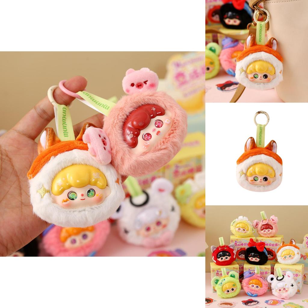 Baby Three Plush Blind Box Toy Pendant With Sensory And Cognitive Skills For Kids Birthday Gift