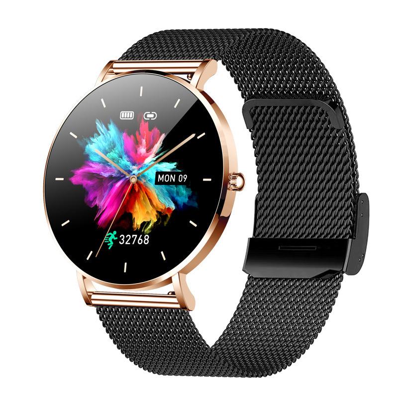 T8 Pro Ultra-Thin Smartwatch: 1.36” AMOLED, Always-On Display, Bluetooth Calls, Heart Rate & Blood Pressure Monitor for Women