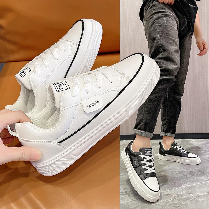

New low-top board shoes couple shoes lightweight and versatile platform white shoes sports and leisure shoes 45 білий
