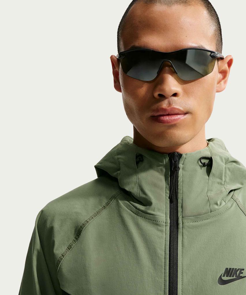 Nike Tech Dri-Fit Woven Full-Zip Windrunner Jacket M - Silver Sage:Black / Iu7635-328