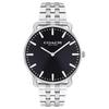 Watch Quartz Movement Stainless Steel Strap 36mm Black Dial Same Style for Men and Women 30 Meters Waterproof 14000116