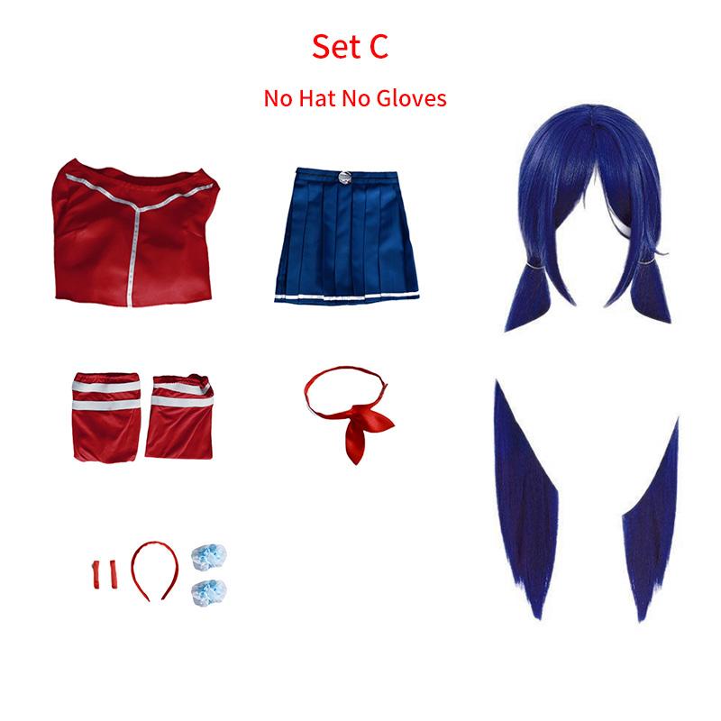 Game Miside Crazy Mita Cosplay Costume Wig Role Play Yandere Mita Mira Jk Uniform Halloween Outfits