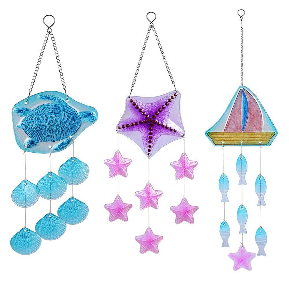 Colorful Wind Chime Novelty Hanging Pendant Garden Decor Sun Catcher Blessing