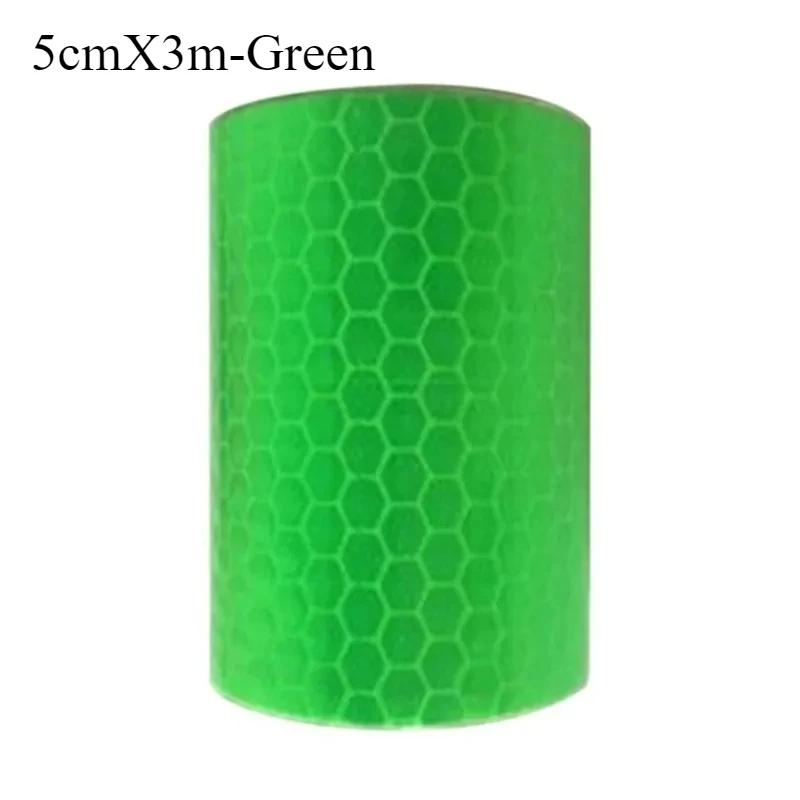 Bande Réfléchissante pour Voiture 5cmX3m Décoration Autocollants Avertissement Sécurité Voiture Film Bande Réfléchissante Réflecteur Voiture Autocollant Accessoires Voiture Extérieur