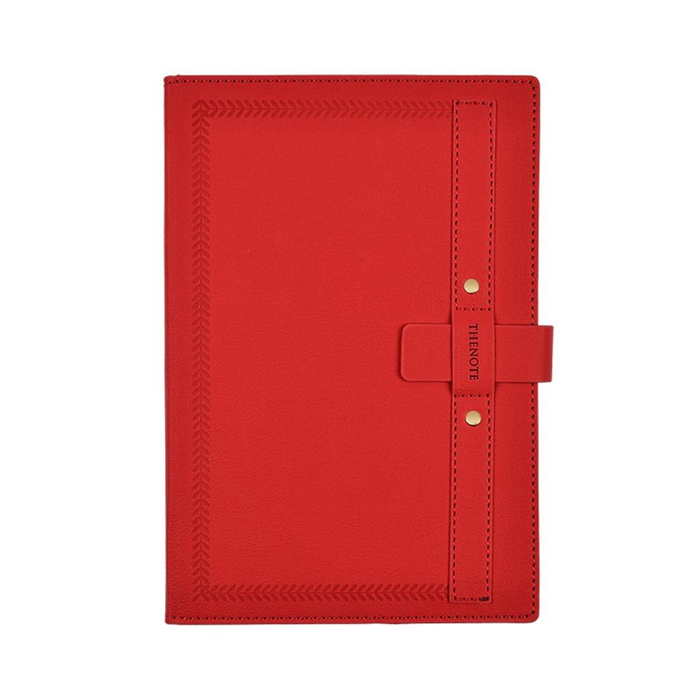 

Обложка из ПУ кожи Блокнот А5 288 страниц Студенческий блокнот Простота Дневник Офисная школьная принадлежность красный