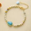 High-quality hot-selling niche light luxury natural stone handmade beaded couple bracelet bracelet European and American popular jewelry