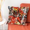 The SStone Roses Band Pillow Case Silky Short Plush With Invisible Zipper Dustproof Sofa Cushion Cover For Home Decor