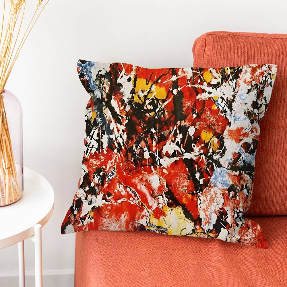 The SStone Roses Band Pillow Case Silky Short Plush With Invisible Zipper Dustproof Sofa Cushion Cover For Home Decor