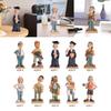 Professional People Figures Painted Exquisite Sculpture for Bedroom Bookcase