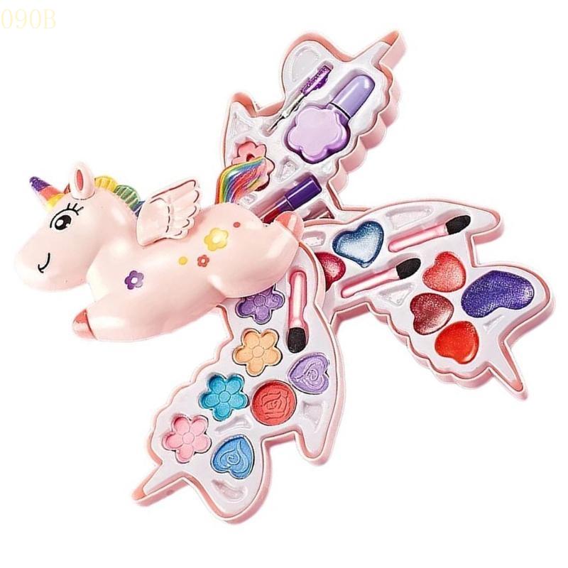 090B Set Machiaj Fard de Ochi pentru Copii pentru Fată Set Cosmetic Frumos Real pentru Copii Joc de Rol