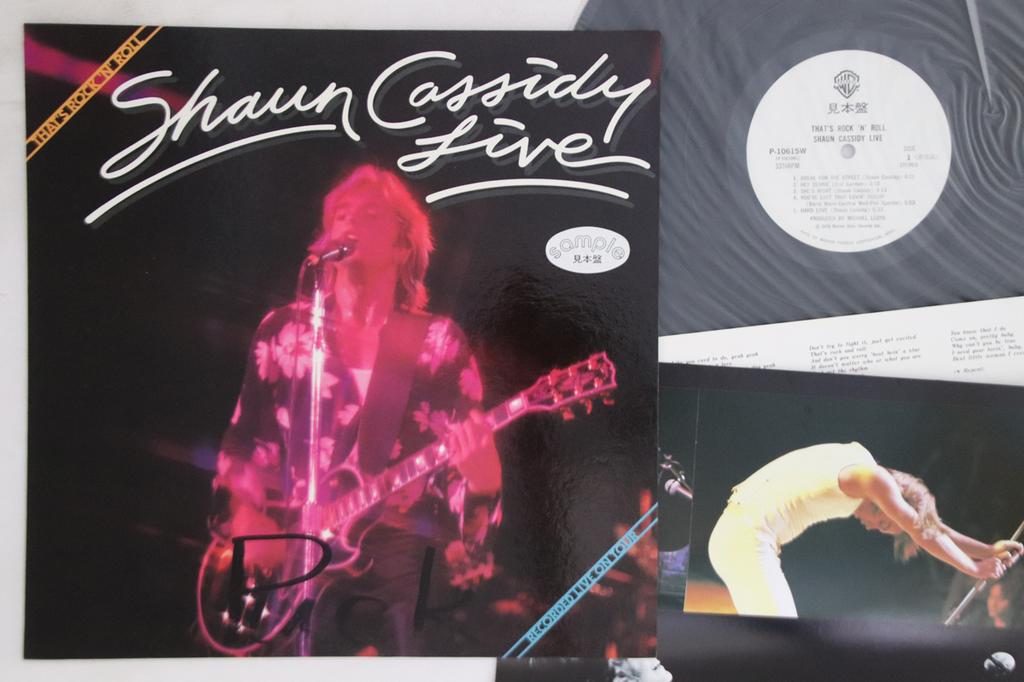 LP Record SHAUN CASSIDY - Live - That's Rock 'n' Roll P10615WPROMO WARNER BROS 1979 Japan Rock Used