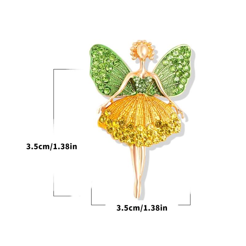 Alloy Ballet Dancer Brooch Pin Comfort Fit for Long Hours Use in Workplace School Multifunctional Accessory