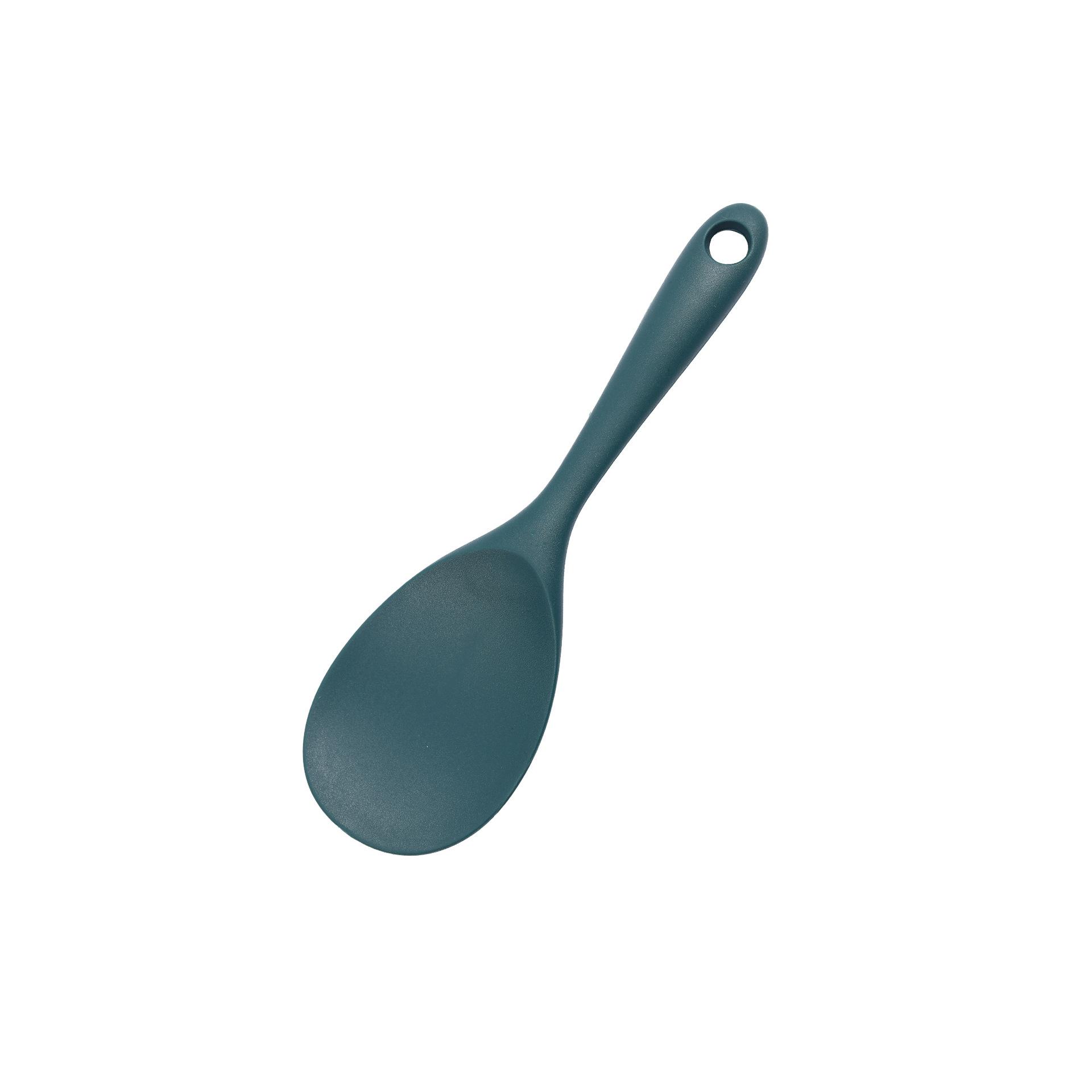 Silicone Kitchenware Set: Non-stick Spatula, High-Temperature Stir-fry, Rice & Soup Spoons, Slotted Spoon Rice Spoon темно-зеленого