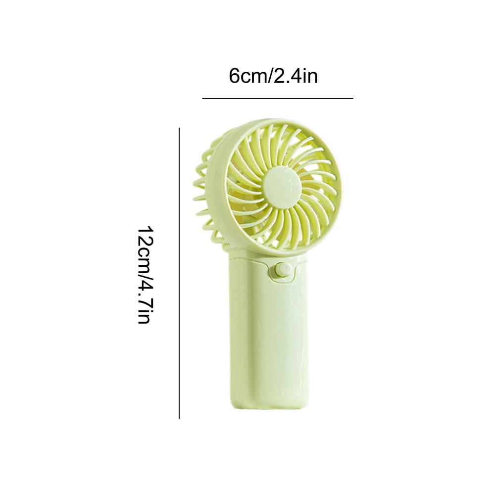 

Portable Handheld Fan Electric Hand Fans Noiseless Cooler For Sports Travel Hiking Beach Picnic Camping Garden Patio Bedroom зелений