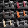 Multi-Functional Car Seat Rear Hook Headrest Premium Leather Auto Rear Seat Organizer Hanger Easy Install Auto Seat Storage Hook