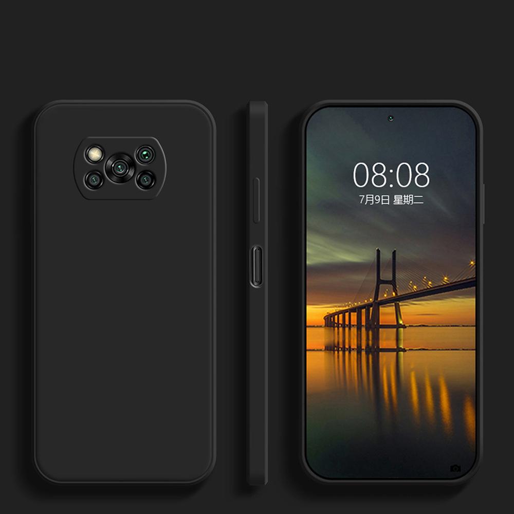 

Чехол Poco X3 Pro Pocox3 квадратный жидкий силиконовый мягкий защитный чехол для камеры для Xiaomi Poco X3 X 3 Pro Pocox3 Pro Poco F3 PocoF3 For Poco x3 чёрный