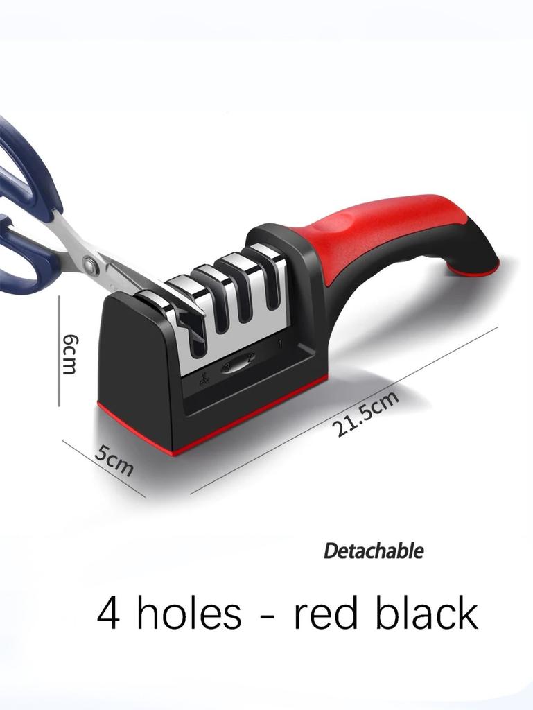 Knife Sharpener Handheld Multi-function 3 Stages Type Quick Sharpening Tool With Non-slip Base Kitchen Knives Accessories Gadget