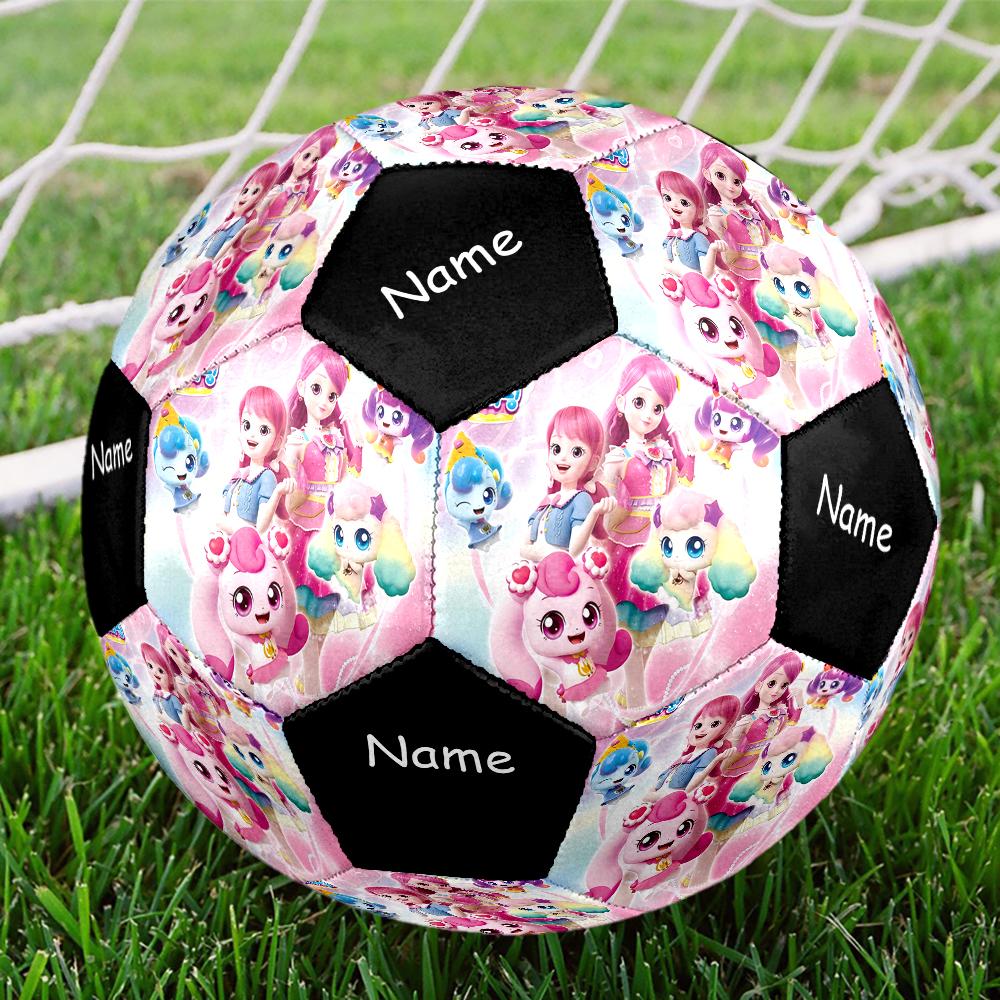 Custom Name Twinkle Catch Teenieping Theme Size 5 Soccer Ball, Suitable for Both Indoor and Outdoor Matches, a Gift Suitable for Everyone.