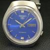 JAPAN 7009A VINTAGE SEIKO 5 AUTOMATIC MENS BLUE COLOR DIAL WATCH A701374-5