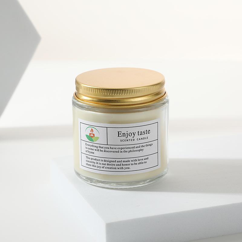 

Transparent Glass Scented Candle Souvenir Creative Handmade Unscented Candle Lychee White Tea