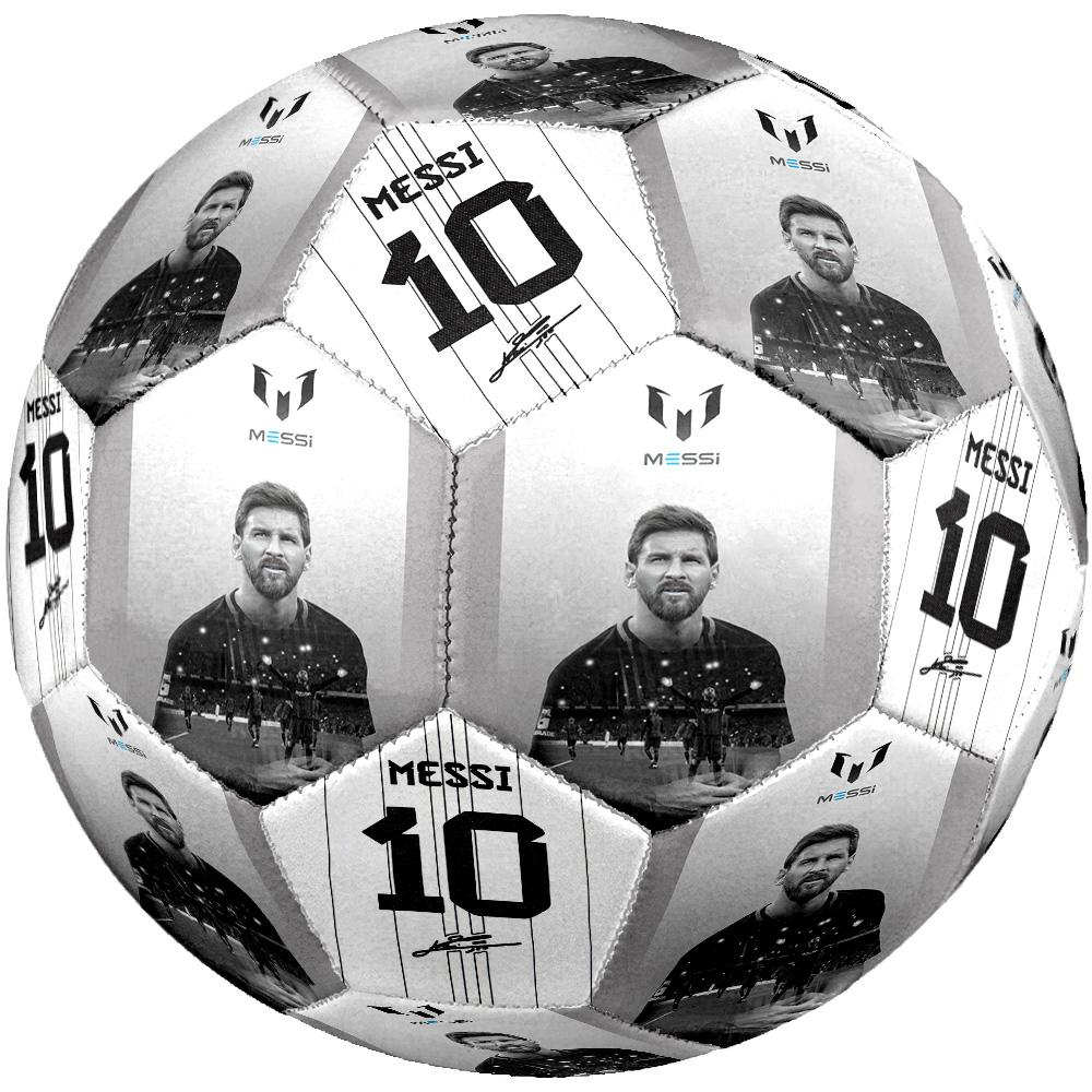Messi Und Sein Signatur-Fußball Größe 5 Maschinengenäht Indoor/Outdoor Universeller Fußball Überraschungs-Kollektion Geschenk