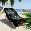 Wolf Print Beach Towel, Large Soft Quick Dry Towel for Beach Camping Swimming