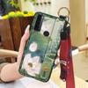 Anti-knock Ring Phone Case For TCL 20 SE Phone Holder Back Cover Elderly lady Dirt-resistant Protective Lanyard Silicone