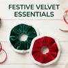 Soft Christmas Velvet Hair Scrunchie Elastic Hair Ties Hair Ring Plush Hair Bands  Holiday