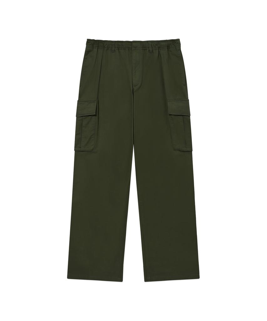 COVERNAT Cotton Cargo 1-Tuck Pants Khaki