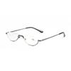 Classic Half Frame Reading Glasses HD Metal Fishwire Rack Spring Eyeglass Legs 1 0 2 0 3 0 3 5 4 0 Smooth Curved Style