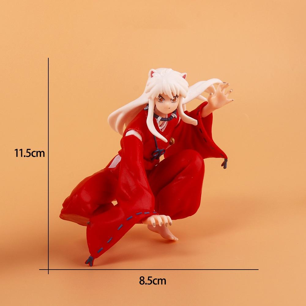 Anime Inuyasha Sesshoumaru Decoration Ornaments Action Figure Collection Model Toy for Decoration Collectible Christmas Gift