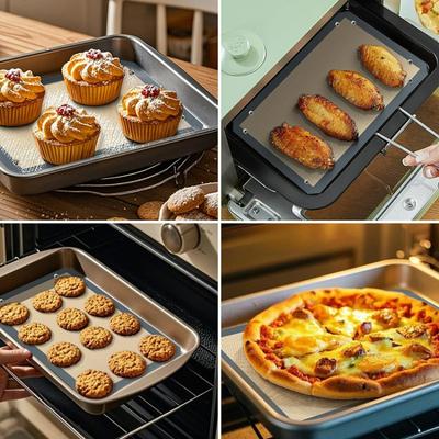 Silicone Baking Mats Cookie Sheet& Reusable Oven Baking Sheet for Making Macaroons,Cookies Non-Stick Mats for Baking,Easy Clean