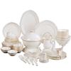 Jingdezhen Nordic Luxury Square 62-Piece Dinnerware Set