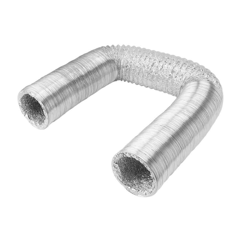 Vent Hose 4 Inch Flexible Double Sided Aluminum Foil Duct Ventilation Pipe 4 Layer Protection Leakage Proof Air Ducting