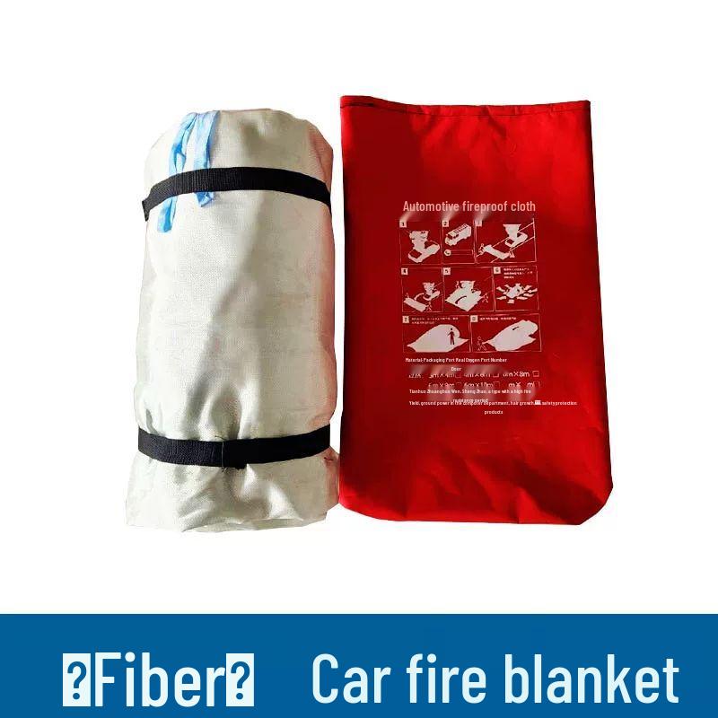 Qiuqiao Emergency Vehicle Fire Blanket Kit 3x4m