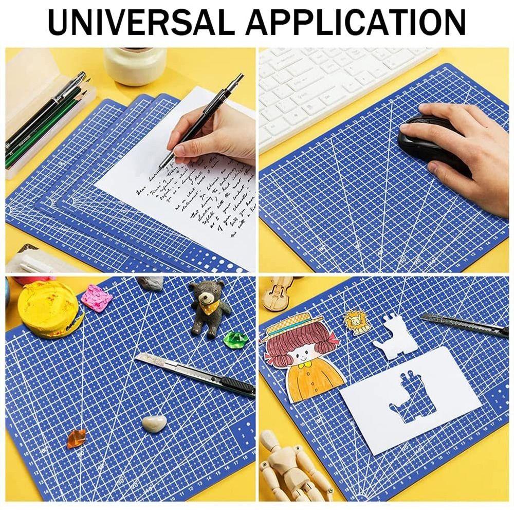 Double-side Leather Craft Tool Cutting Mat Engraving Patchwork Sewing Cutting Board PVC A3 A4 A5 Workbench Pad Home DIY