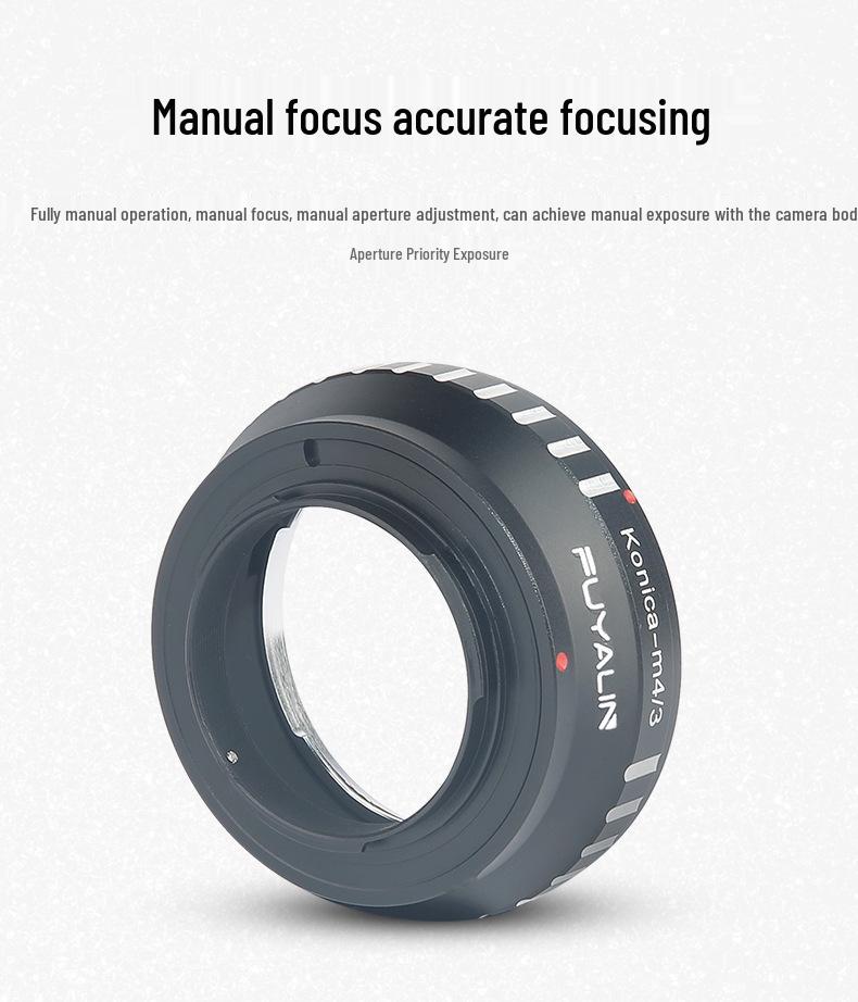 Konica-M43 Lens Adapter Ring for KONICA AR Mount Manual Lens to M4/3 Camera Body.