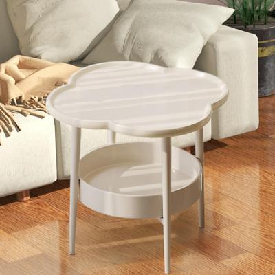 2 Tier Side Table Coffee Modern Furniture Organizer Small Tea End for Apartment