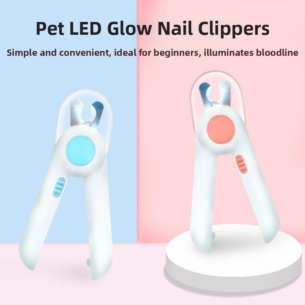 Grooming Tools Safe Design Dog Nail Clipper LED Quiet Cat Nail Grinder Safe Labor-saving Nail Cutter Small Dogs