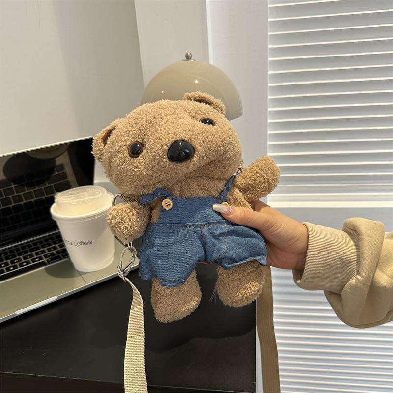 Cute Ugly Cute Frog Doll Messenger Bag Personalized Girl Heart Single Piece Messenger Bag Cartoon Plush Bag