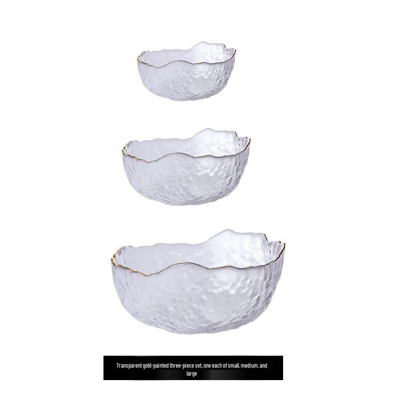 Luxury Glass Fruit Plate - Elegant Coffee Table Display with Salad Bowl Functionality