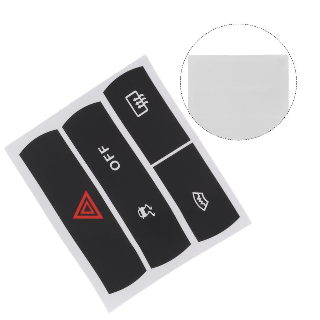 1 Pcs Car Stickers To Repair The Hazard Button Defroster And For ESP For Ford For S-Max Button Repair Decals Sticker